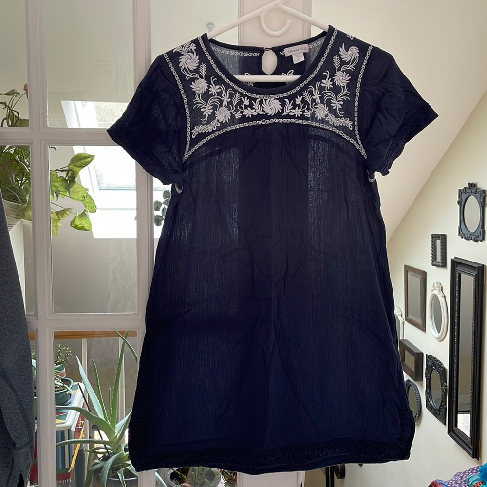 Garnet Hill crepe cover up